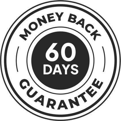 60 day money back guarantee seal