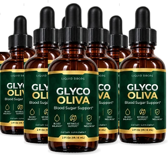 Six bottles of GlycoOliva liquid drops